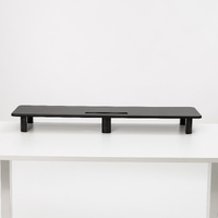 GKU Monitor Riser Stand Height Adjustable Extra Large Monitor Stand black