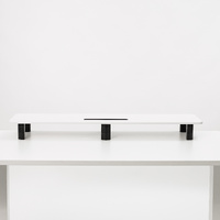 GKU Monitor Riser Stand Height Adjustable Extra Large Monitor Stand white