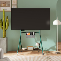 Green SteelRoll Mobile Tv Trolley Stand AGT80