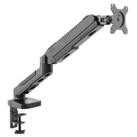 GKU Gas Spring Single Monitor Arm - EziRiser Monitor Mount black