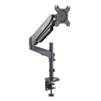GKU LCD Monitor Desk Mount -  ProRiser V1 Gas Spring Fully Adjustable Monitor Arm black