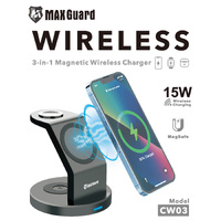 MaxGuard CW03 3-in-1 Magnetic Wireless Charger