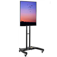 ROTATABLE TV TROLLEY STAND  LANDSCAPE / PORTRAIT 32"-70" 