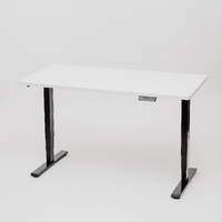 Electric Standing Desk for professionals - GKU Prolift 1400mmx700mm white desk black frame