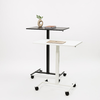 Height Adjustable Desk with wheels - GKU Easy Go