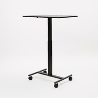 Height Adjustable Desk with wheels - GKU Easy Go black