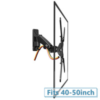 F350—Gas-Strut Wall Flexi Mount - Black