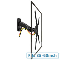 Commercial TV Wall Mount Gas Strut 14-23kg BlackF400 