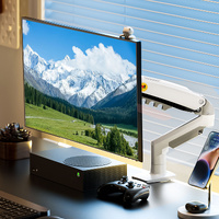 White Gas Lift Monitor Arm for 17-30" Screens VESA 75/100 F80-W AU Stock
