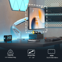 Blue Gas Lift Arm for 17-30" Dual Gaming/Office Use VESA 75/100 F80-XM AU Stock