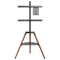 32"-65" Artistic TV Floor Tripod Stand  (Deluxe) Beech Wood