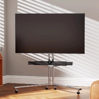 Pinnacle TV Art Mobile Stand stainless steel 32 to 65 inch