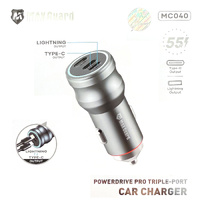 MAXGUARD TRIPLE PORT CAR CAHRGER TYPE C LIGHTNING 552 MC040