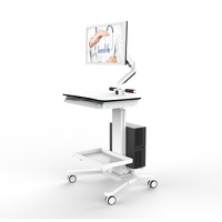 Mobile Work Station with CPU and Monitor Mount Utility Cart MCS3