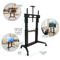NEW Heavy Duty Mobile TV Stand MT-100 Premium strength stand - Black