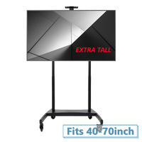 TW50-Xrta Tall Electric Vertical Lift Touch Screen Mount in Black
