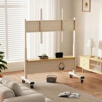 Tv trolley stand with shelf 32-90 inch