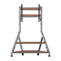 Medium Tower Art Mobile TV Stand Trolley with Storage 32-65 inch