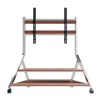 Large Tower Art Mobile TV Stand Trolley with Storage 50-100inch