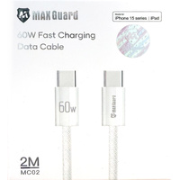 Maxguard iphone lightning charging cable 60w 2m mc02