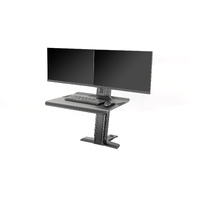 Work station Standing Screen Sit Stand 19"-27"" up to 11kg - BLACK