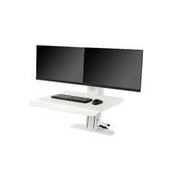 Work station Standing Screen Sit Stand 19"-27"" up to 11kg - WHITE