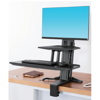 Workstation Standing Screen Sit Stand 22"-32" up to 11kg - black