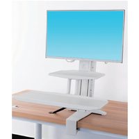 Workstation Standing Screen Sit Stand 22"-32" up to 11kg - white